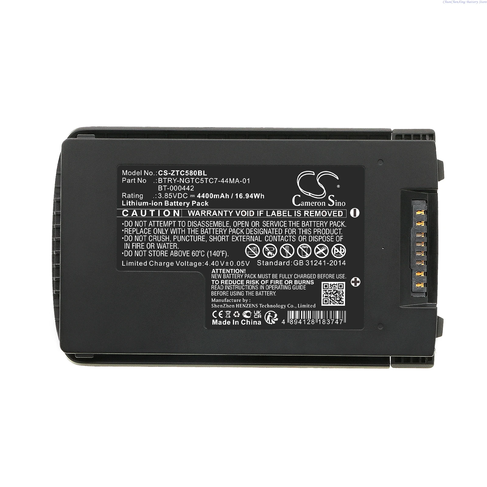 3.85V 4400mAh Barcode Scanner Battery BTRY-NGTC5TC7-44MA-01 BT-000442 for Zebra TC53 TC58 TC73 TC78 TC5301