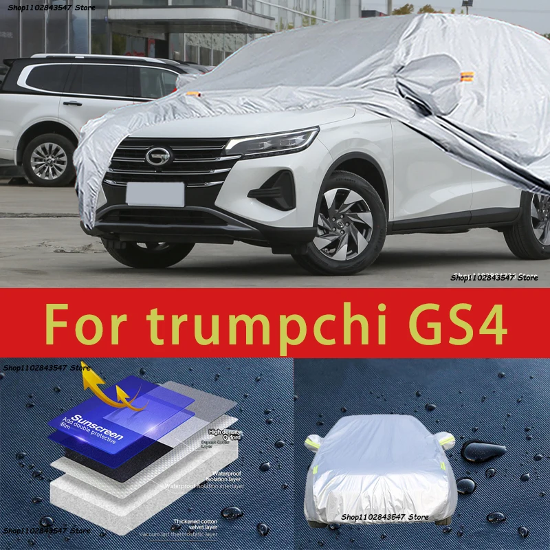 

For trumochi GS4 Outdoor Protection Full Car Covers Snow Cover Sunshade Waterproof Dustproof Exterior Car accessories