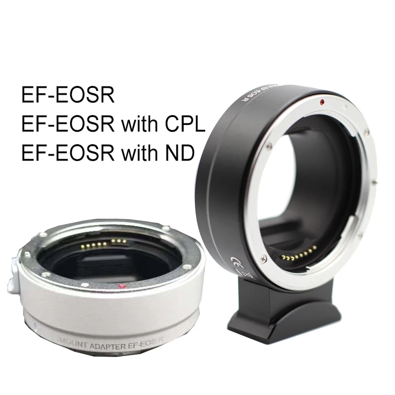 JYYXF EF-EOSR AF auto focus Lens Adapter Ring with Drop in CPL/ND Filter for canon EF EF-S Lens to canon EOSR RP R5 R6 Camera