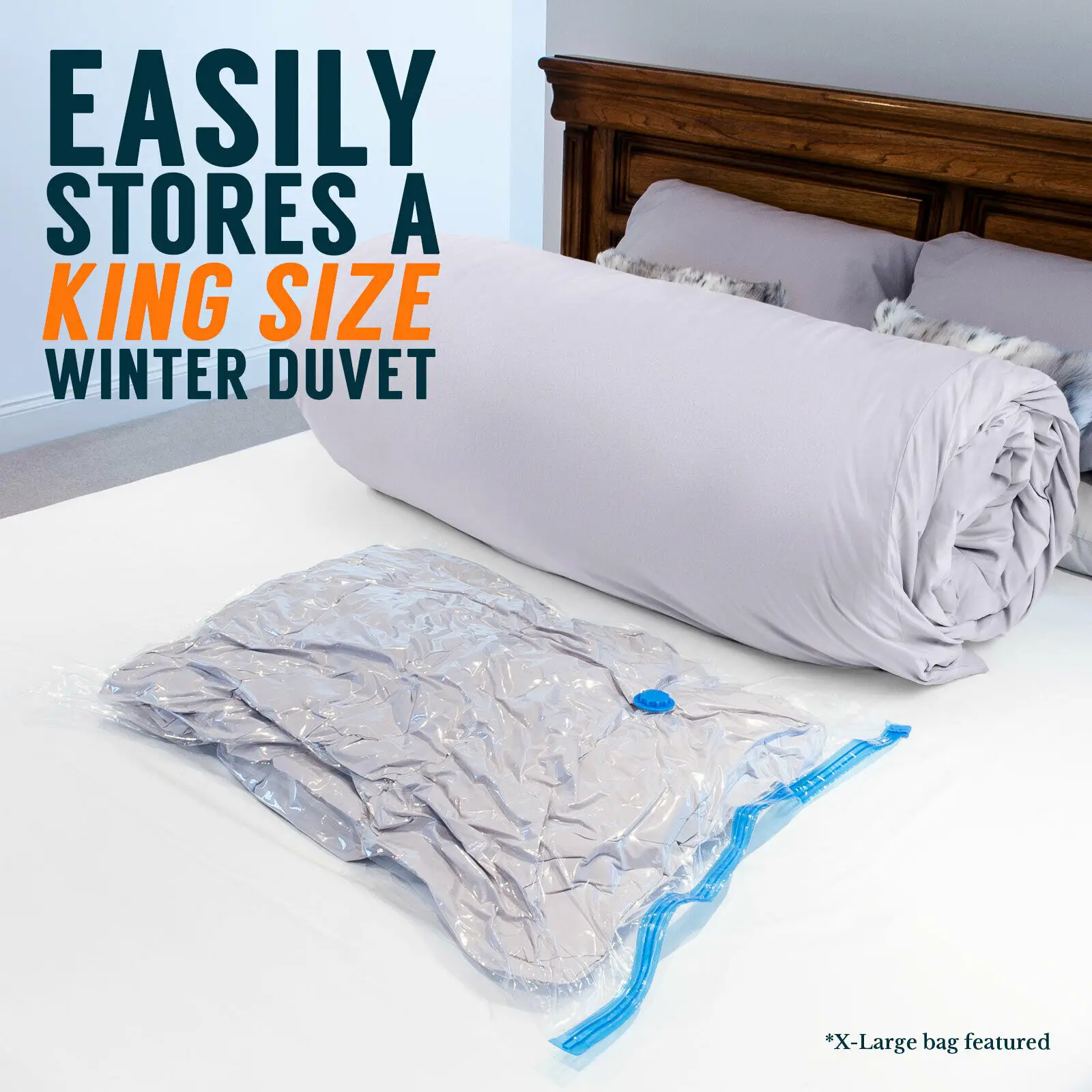 

Vacuum Storage Bag Large Capacity Waterproof Compression Bags Heavy Duty Clothes Save Space Sealed Bag Quilts Pillows Curtains
