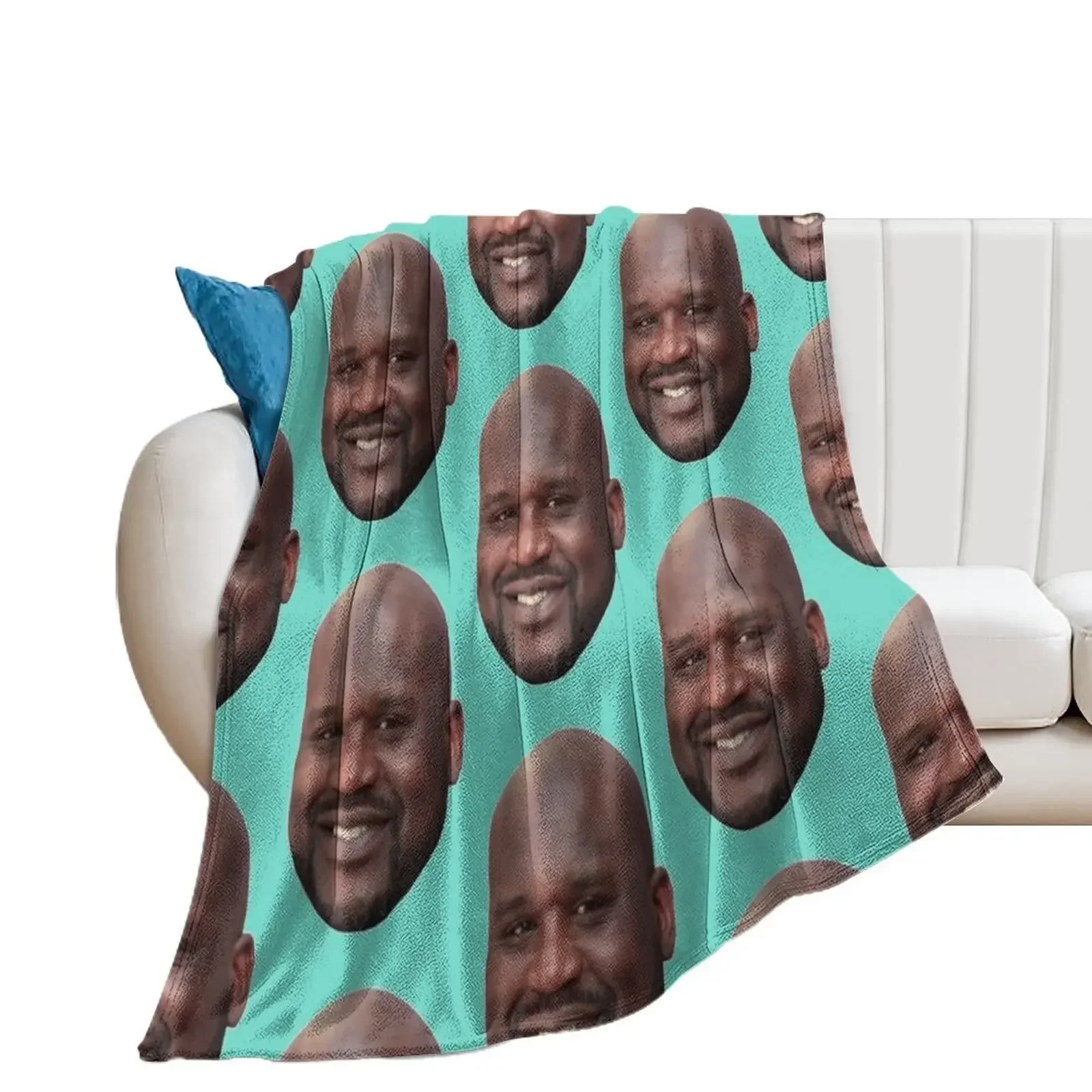 

Shaq Throw Blanket Soft Plaid Cute Plaid manga Blankets