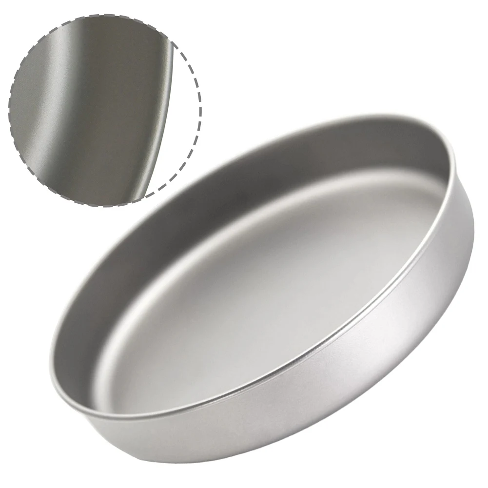 

Сверхлегкая сковорода Pure Ti, горшок для кемпинга, пешего туризма, посуда, посуда для пикника, сковорода для приготовления пищи, устойчивая к ржавчине, инструменты без запаха