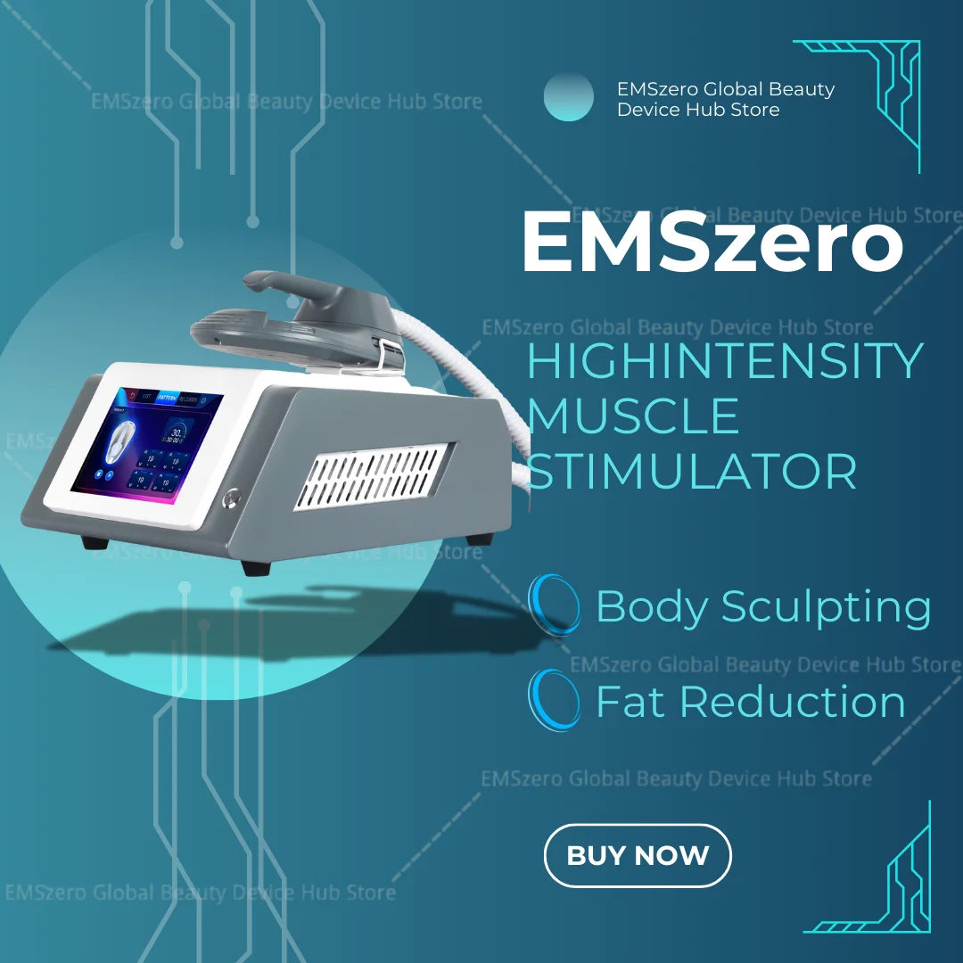 EMSzero EMS RF Sculpt Machine New Portable Electromagnetic Body Muscle Stimulation Fat Removal Slimming Technology Salon