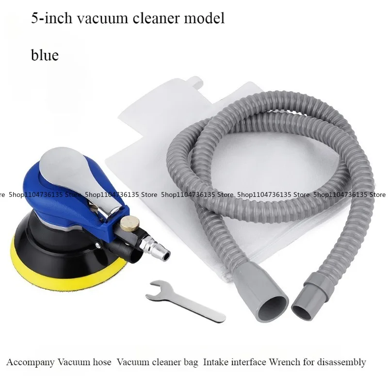 5 Inch Pneumatic Grinder, Automobile Rust Removal and Polishing Machine, Mini Household Disc Sandpaper Grinder