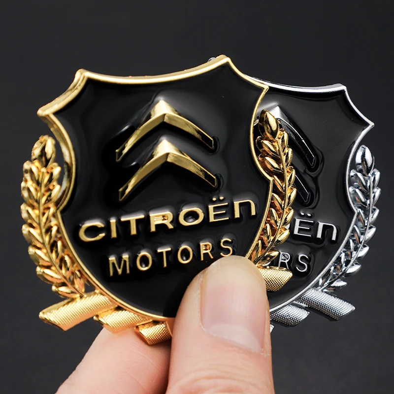 Car Badge Zinc Alloy Decorate Stickers For Citroen C1 C2 C3 Vts C4 Saxo C4L C5 C6 C8 Xsara Picasso Berlingo Cactus Aircross