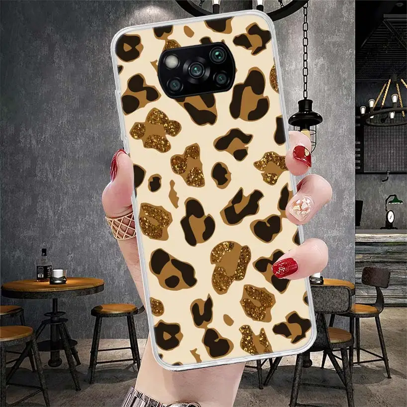 Tiger Leopard Print Panther Phone Case For Xiaomi Redmi 15C 15 13C 13 Poco X5 X6 X7 F7 Ultra M7 12C 12 10 10C 9C 9A 9T 9 Fundas