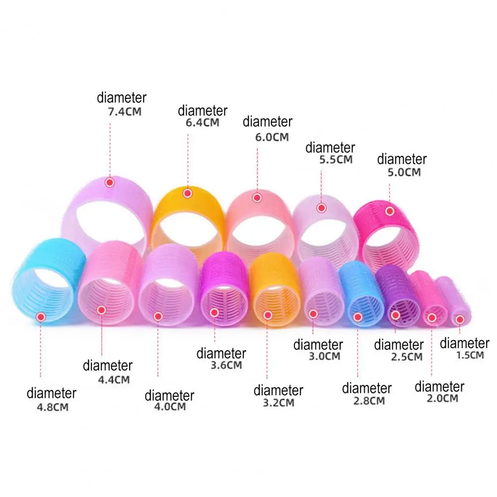 Size Hairdressing  Magic Large Self-Adhesive Hair Rollers Styling Roller Roll Curler Hair Women Beauty ToolLarge Self-Adhesive