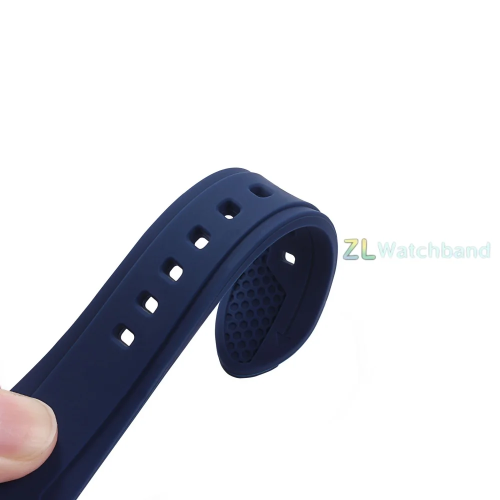 22mm 24mm 26mm Universal Silicone Watch Strap for Citizen for Tudor for Panerai Waterproof Wrist Band Metal Pin Buckle Bracelet view 6