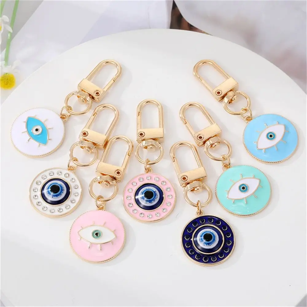 

Lucky Turkish Evil Eye Keychain Enamel Pendant Key Holder Blue Eye Keyring Colorful Metal Lucky Eye Pendant Jewelry Gift