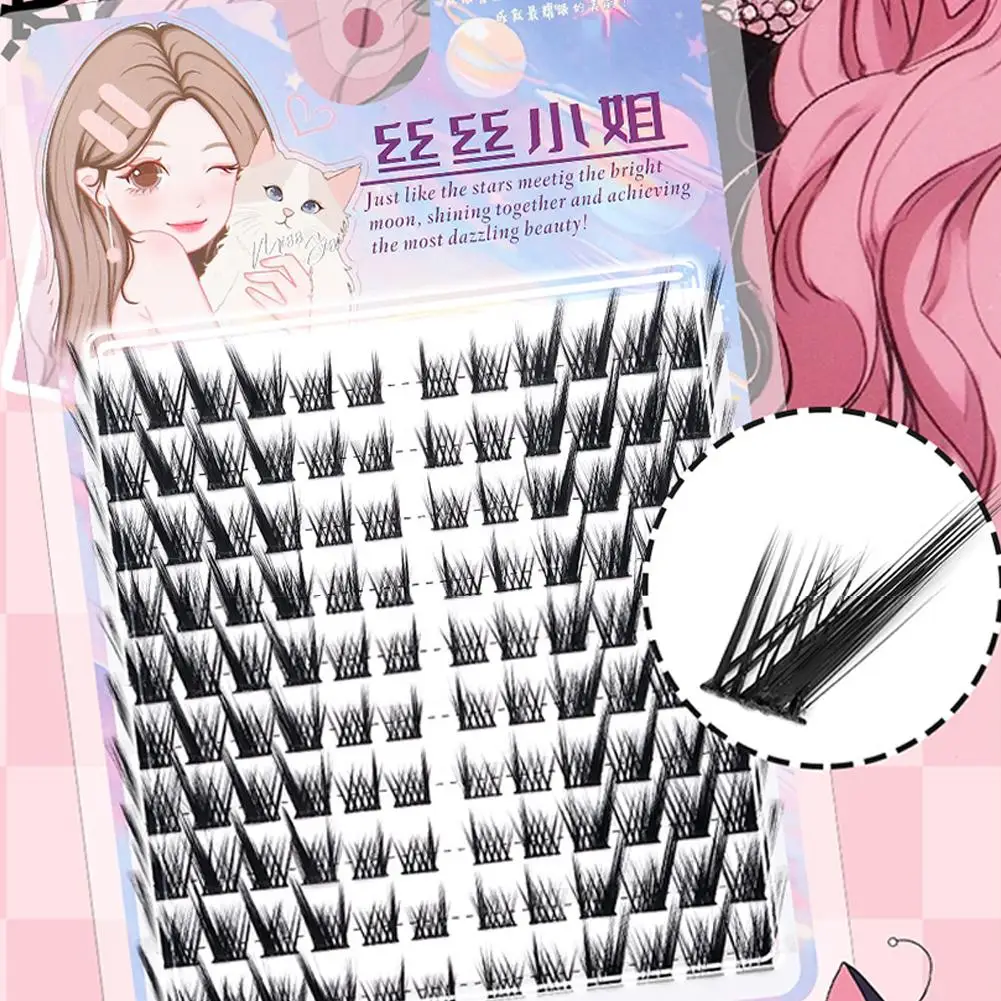 新しいホールストリップナチュラルフォックスつけまつげ、ふわふわで繊細なベビークルックカーブまつげエクステ、アイメイク、フェイクまつげ、バルク販売