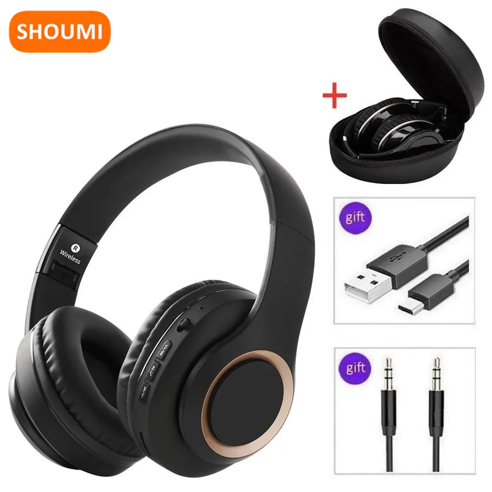 TV Headphones Wireless Helmets Foldable Bluetooth Headset PC Tablet Bluetooth Adapter Waterproof Carry Bag Gaming Music with Mic