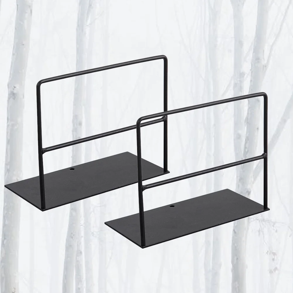 2 قطعة الدفتين الحديد الأسود الثقيلة كتاب معدني تقف لجدول الرف مكتب المنزل مكتبة المدرسة كتاب الزخرفية يدعم عقد