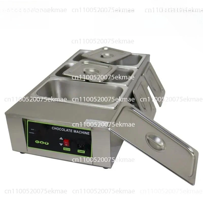 2002-5 Donut Decoration Piping Machine 5 Grid Chocolate Melting Machine, Thermal Insulation Melting Electric Heating