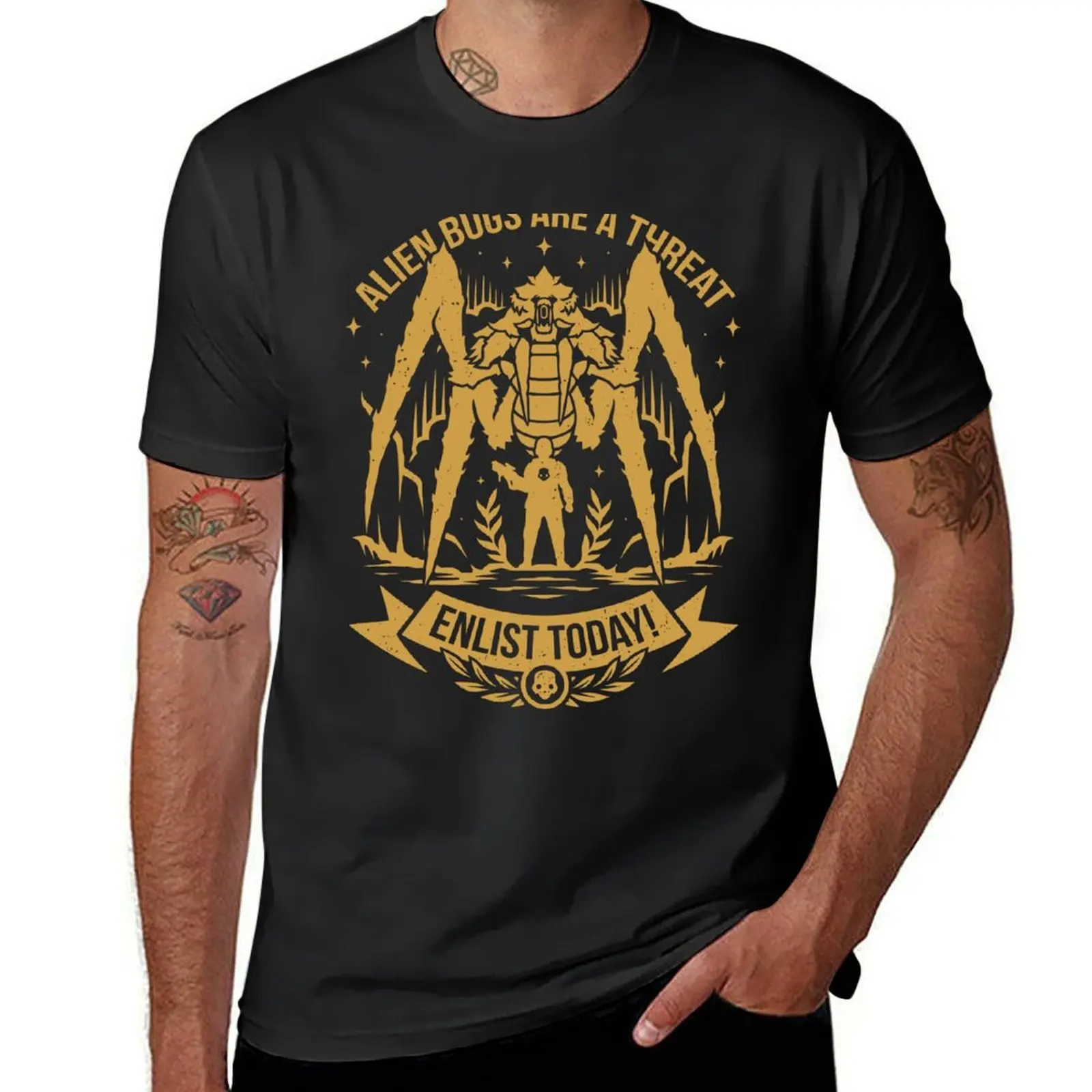 Enlist Today Helldivers 2 T-Shirt quick drying customizeds customs anime clothes t shirts for men pack