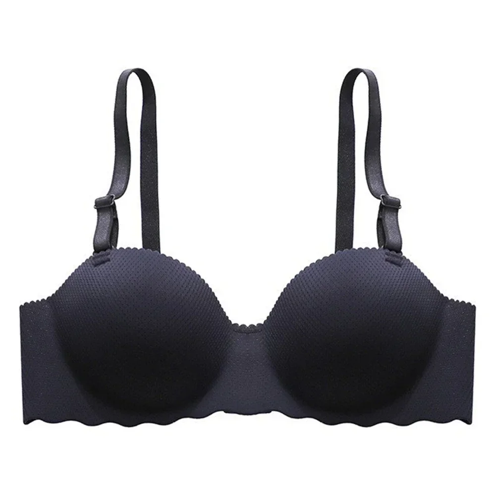 Woman Ladies Sexy Bras Push Up Seamless Underwear Wireless Lingerie Convertible Straps Detachable Double Shoulder Straps