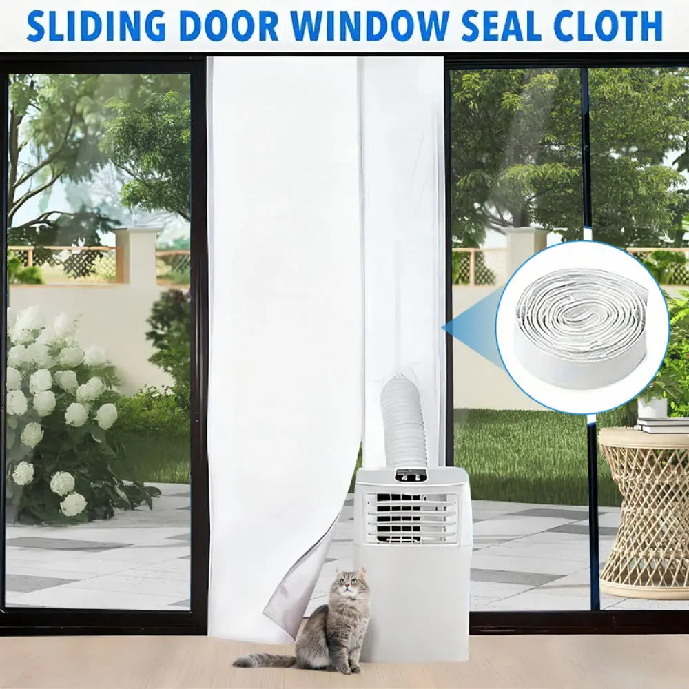 Adjustable Window Seal Cloth For Mobile Air Conditioner Universal Hot Air Stop Exhaust Hose Guard Heat Insulation Liner