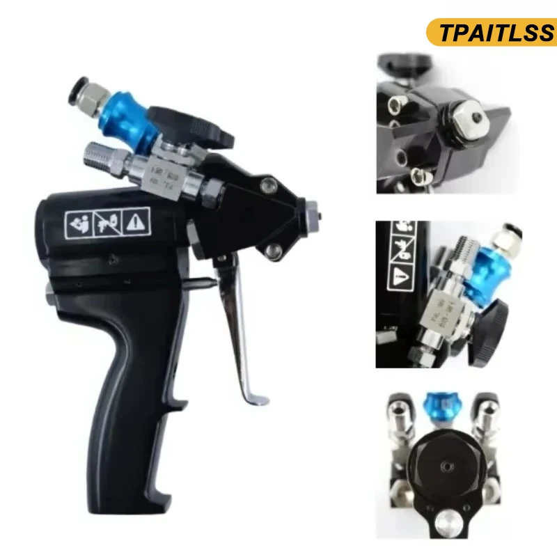 

P2 PU Foam Spray Gun Polyurethane Foam Spray Gun Pneumatic High Pressure Coating Spray Gun Max.35Mpa 1-12kg/min 0.2-1.2Mpa 1.3MM