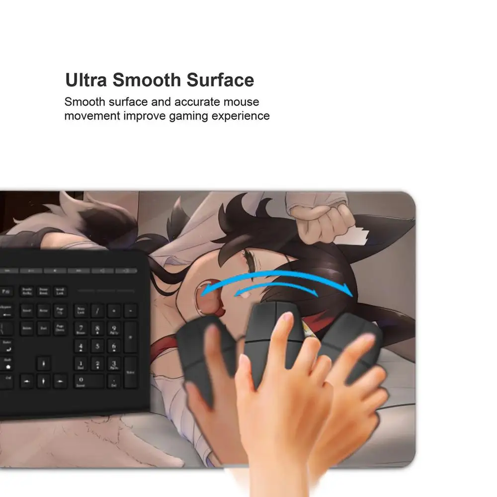 O-Ookami MioS Mouse Pad  Hot Anime 1200x600 Taro Sakamoto Days XXL Large Gaming Non-slip Office Keyboard Mats Desk Mat