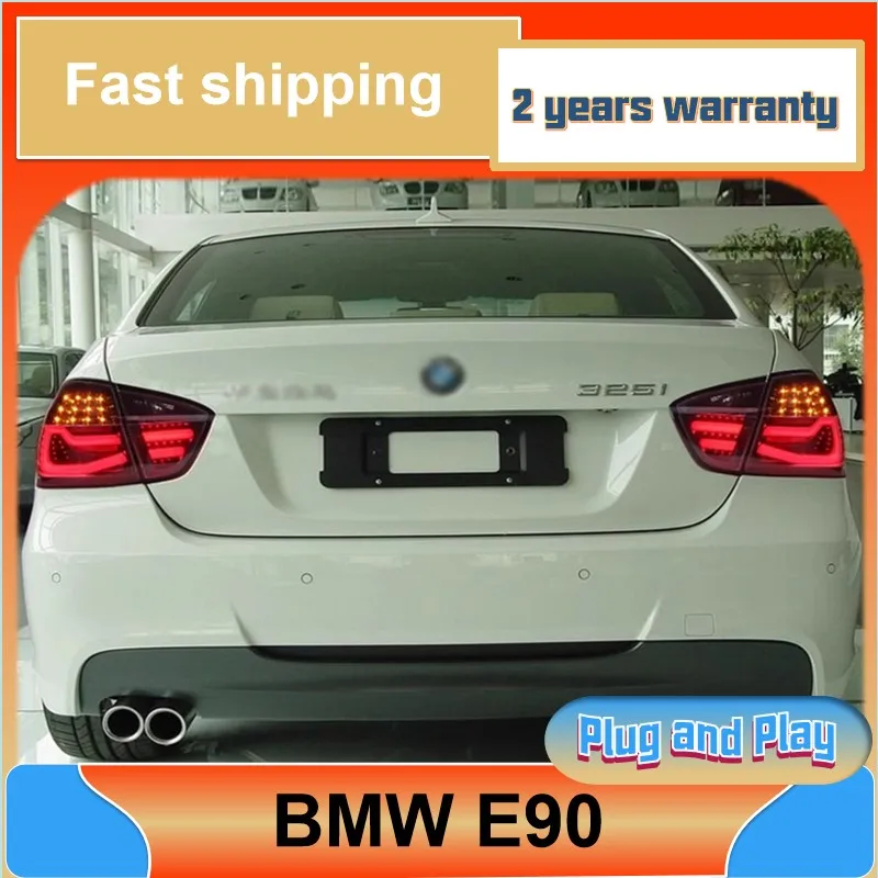 Car Styling for BMW E90 Tail Lights 2005-2008 BMW 3 Series Taillight 318i 325i 320i Rear DRL Fog Brake Turn Signal Reversing