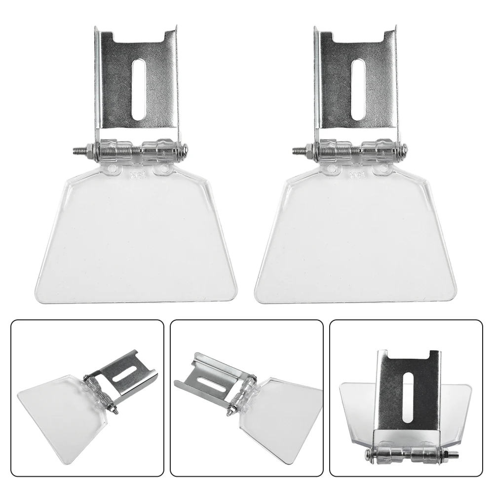 

9.7X6.8X1.4cm Eye Protection Grinder 2pcs Guard Bench Replacement Silver & Transparent For Bench Type 125 Grinders