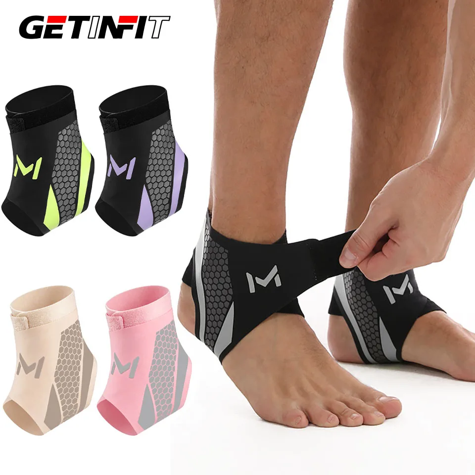 GETINFIT 1Pcs Ankle Protectors Joint Strain Ankle Wear Tear Anti-fracture Ankle Protector Basketball Soccer Running Men Women
