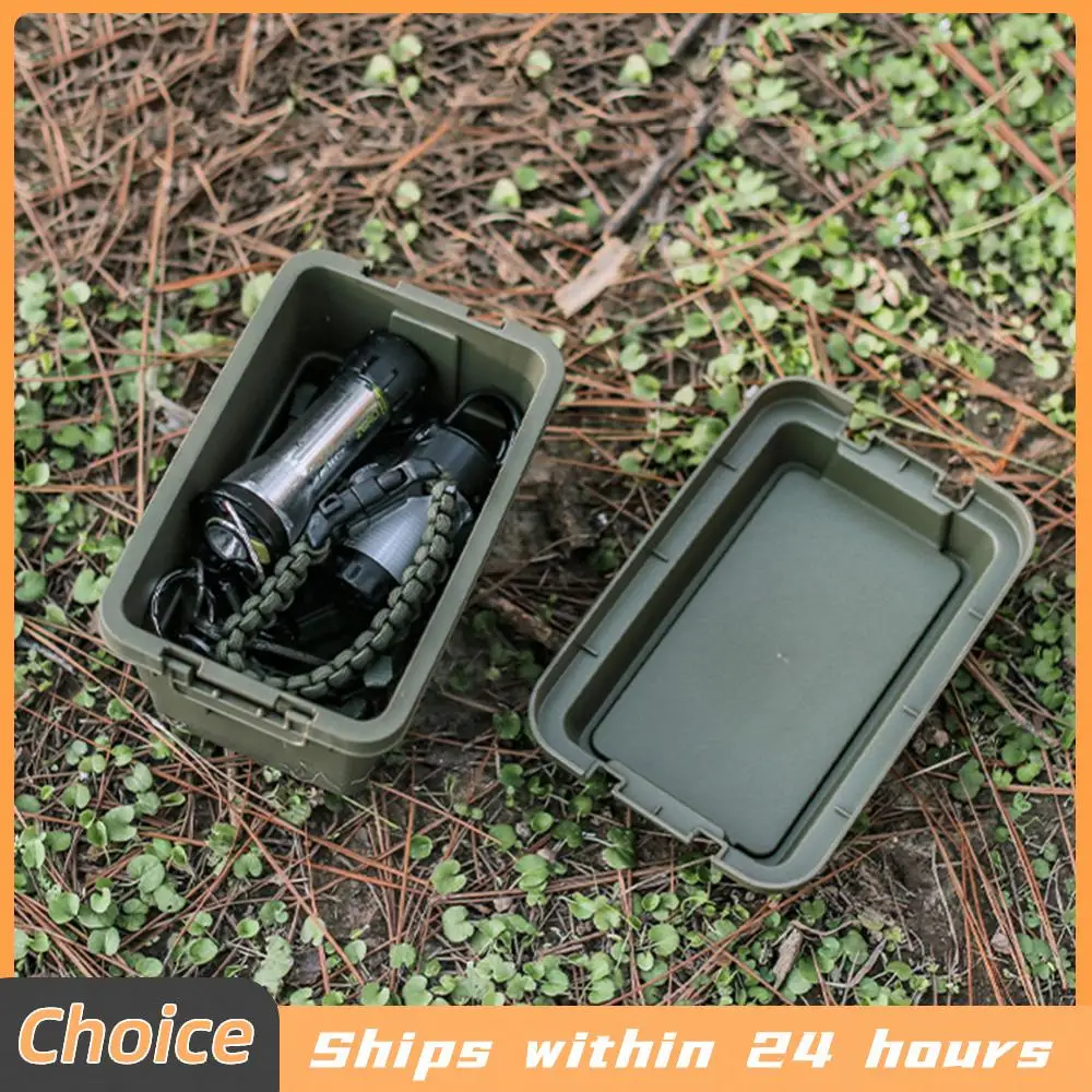 Portable Travel Storage Box Dustproof Mini Seasoning Bottle Storage Case Moisture-proof Stackable for Hiking Picnic Backpacking