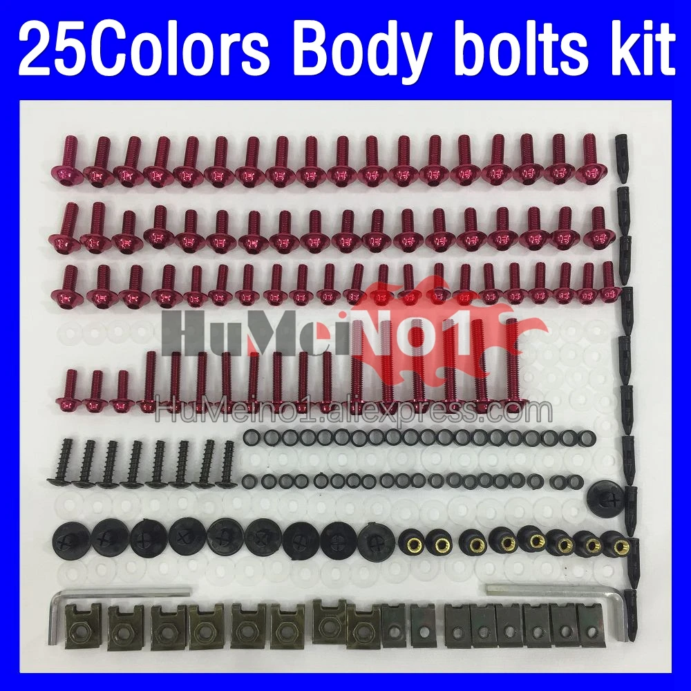 268ps Fairing bolts full screw kit For HONDA CBR600 CBR 600 F2 FS CBR600F2 91 92 93 94 1991 1992 1993 1994 Body bolt screws Nuts