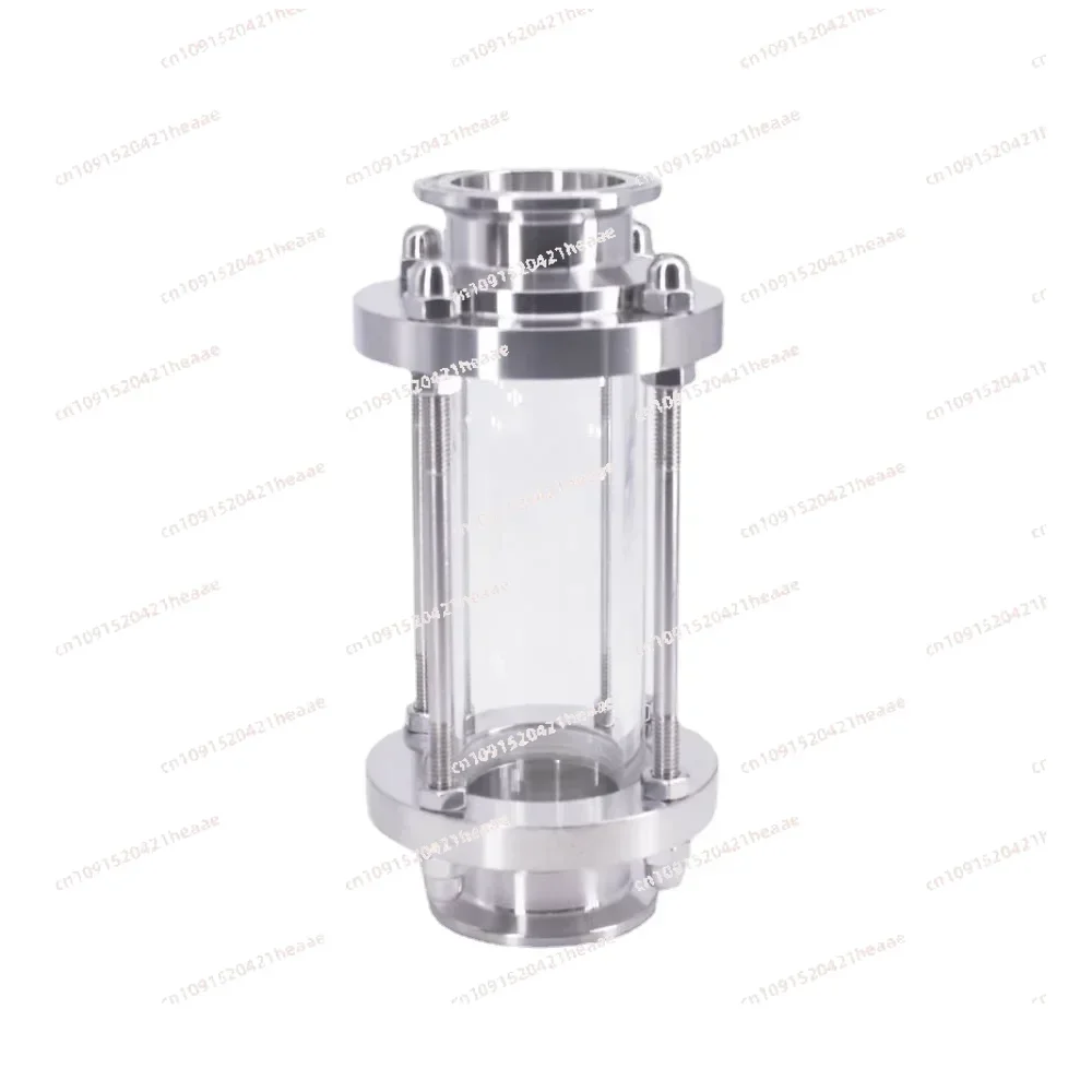 Adecuado para flujo sanitario mirilla SUS304 316 acero inoxidable Homebrew Tri abrazadera 19/25/32/38/45/51-108mm tubo