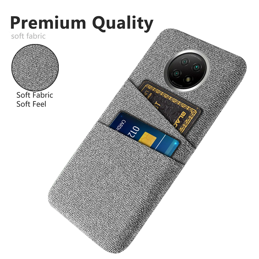 Note 9T Redmi Note 9T Case Dual Card Fabric Cloth Luxury Business Cover For Xiaomi Redmi Note 9T Coque Note9T Global M2007J22G