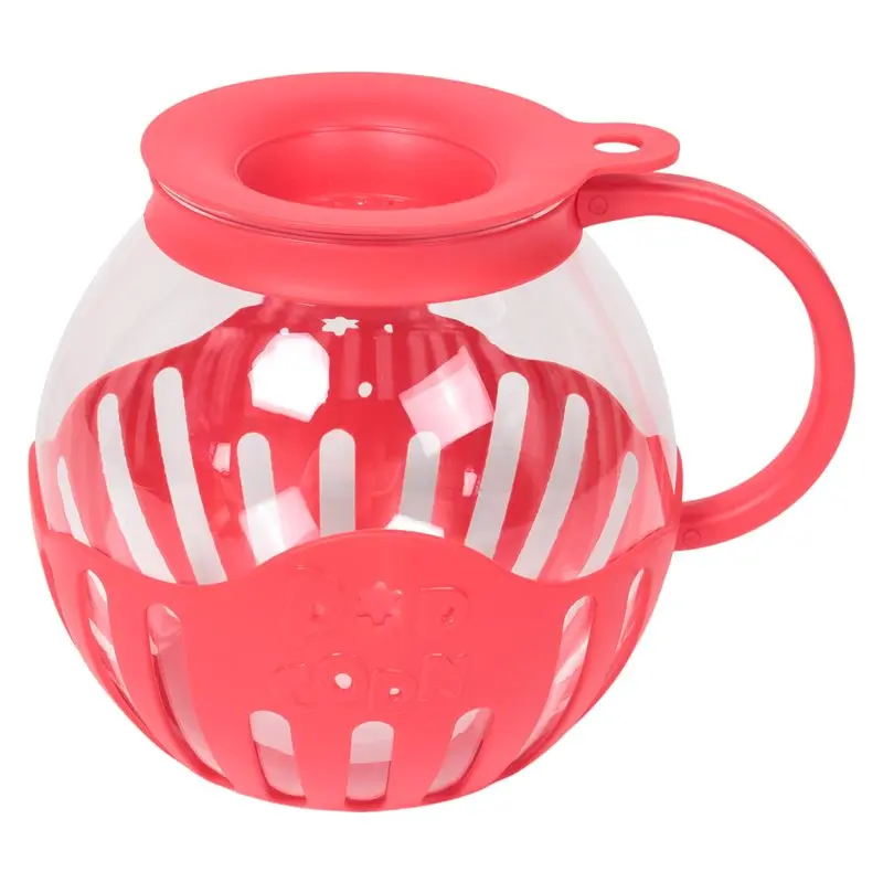 ABJI-Popcorn Maker Microwave Snack Popcorn Air Poppers 2.25 Quart Popcorn Bowl Borosilicate Kitchen Accessories