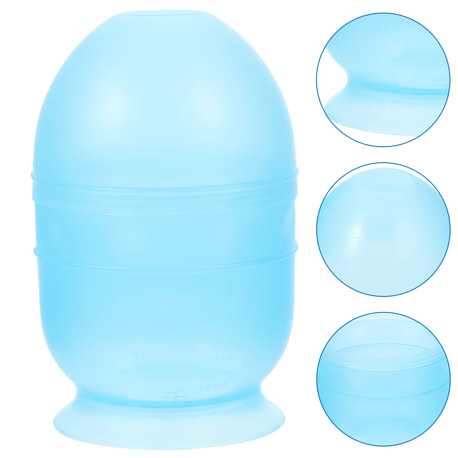 

Plastic Hair Dye Bowl Thickened Blue Color Mixing Cup with Scale Marked for Salon Home Hairdressing DIY Hair Coloring Tool