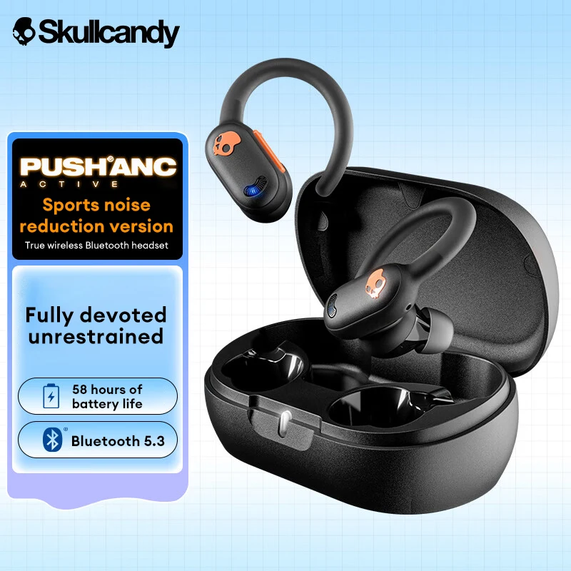 Choice Skullcandy S2PAW-S749 Push ANC Active IP67 Waterproof Earphones 58h Long Battery Life Headphones 4 Clear Mic Earbuds