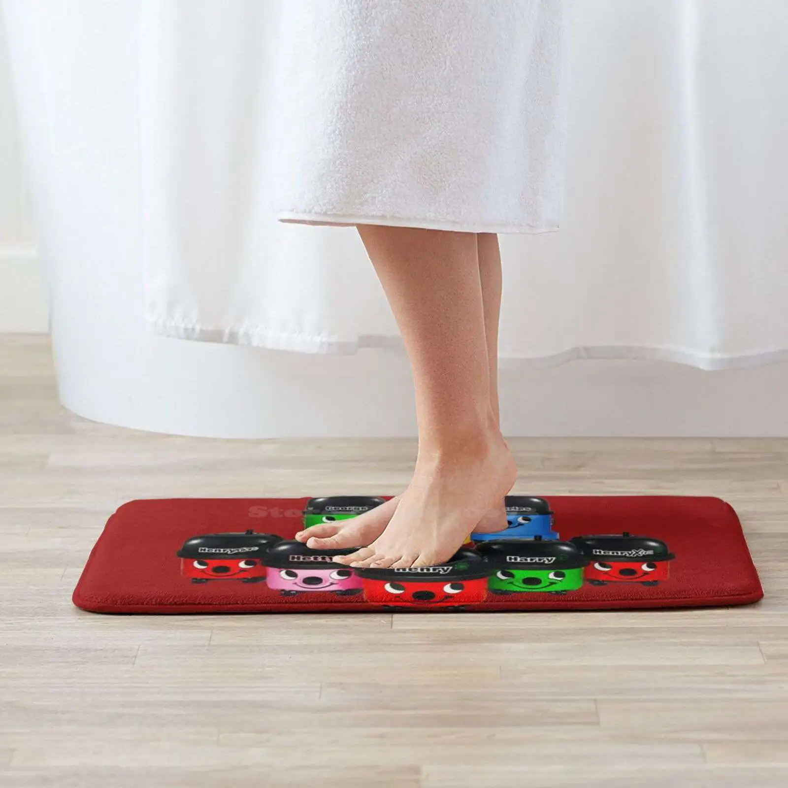 Henry Hoover And Friends Comfortable Door Mat Rug Carpet Foot Pad Henry Hoover Hoovers Hetty James George Harry Chiffon