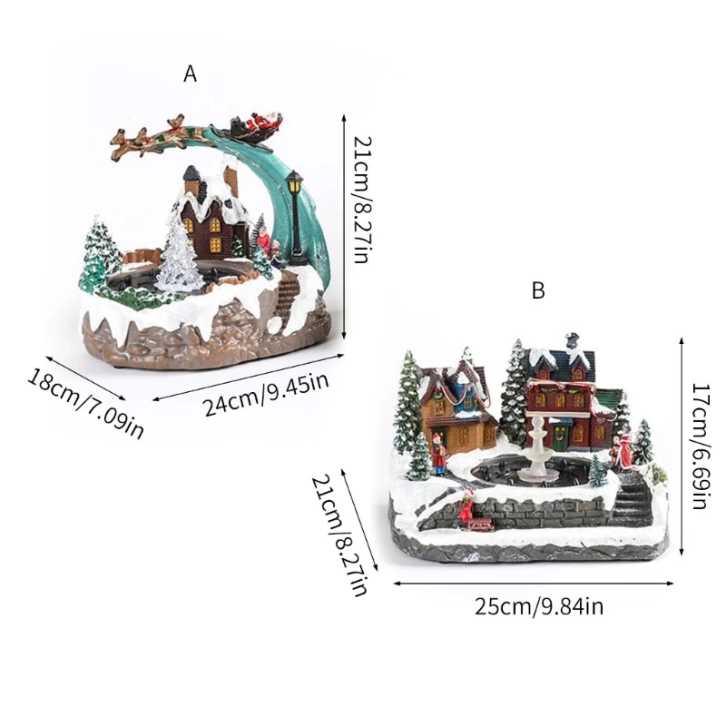 Musical Whirling Christmas Tree Deck With Water Spring Feature And Energy Efficient LED Radiances JOMD