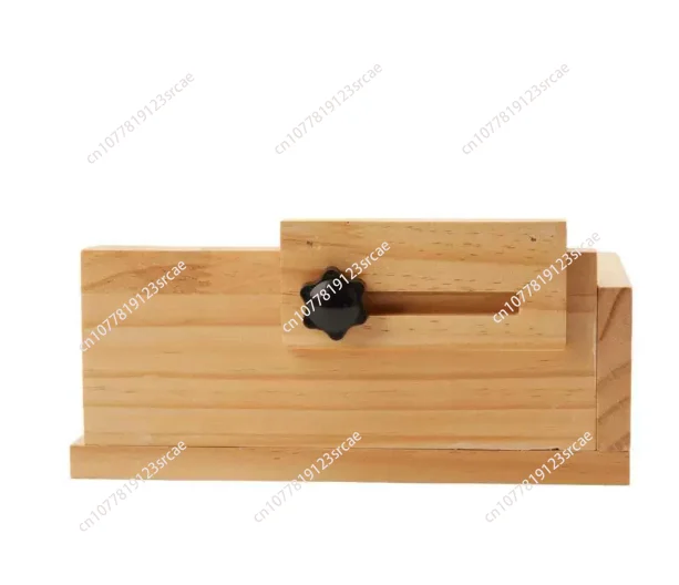 Wooden Adjustable Label Applicator Tool, DIY Sticker Guide , Perfect for Wine, Essential Oil, Spray Bottles & Craft Projects