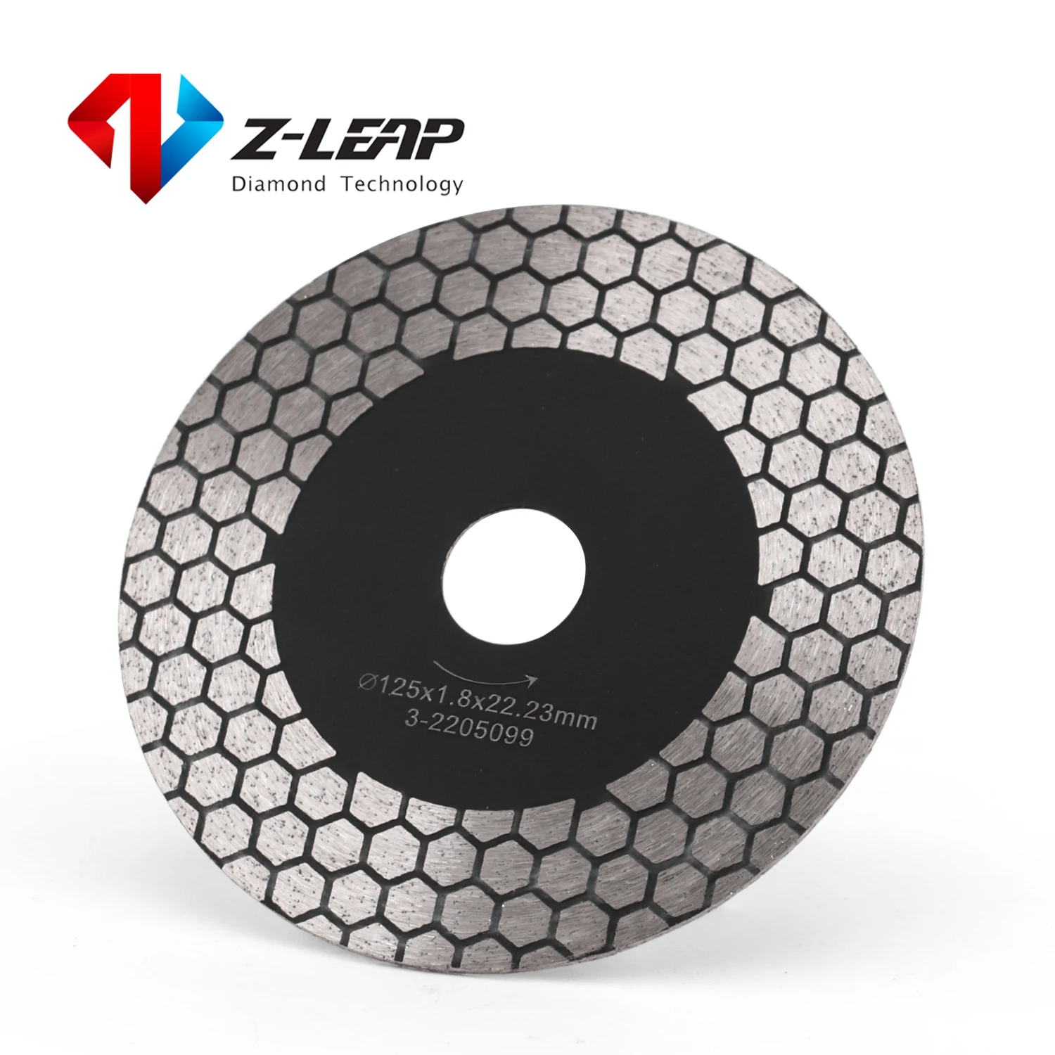 Z-LEAP 5\'\' 125mm Diamond Cutting Disc Ceramic Tile Porcelain Marble Circular Saw Blade For Angle Grinder