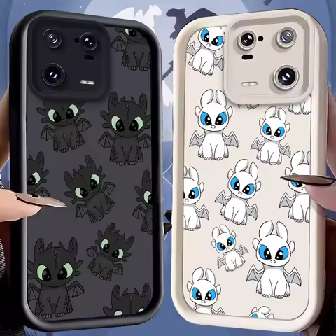 T-Toothless Case for Xiaomi Mi 15 Pro 14 14T 13 13T 12 11 Lite 11T POCO X7 X6 5G X5 X3 NFC F6 F5 M7 M6 4G Silicone Cover Funda
