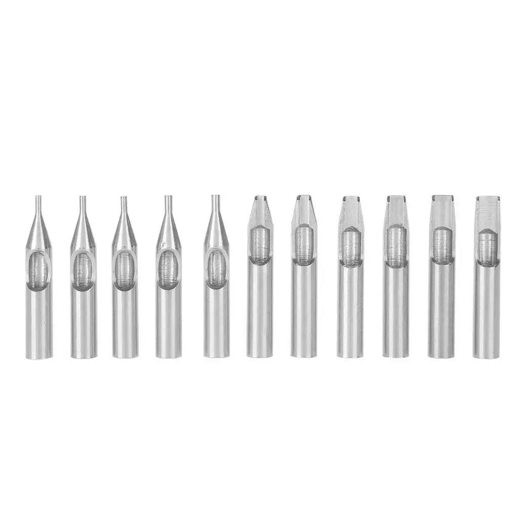 11 Stuks Tatoeages Tips Skin Art Nozzle Gemak Fijn Vakmanschap Make-Up Benodigdheden Workshop Accessoires Skins Naaldtips Kit