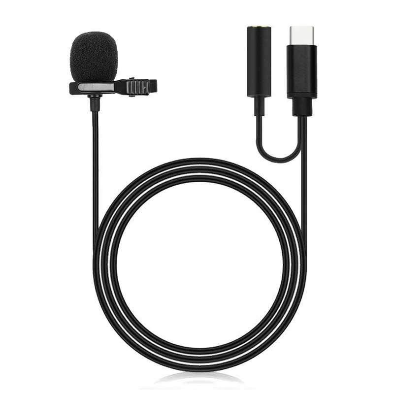 POWERMASTER JH-042-A TYPE-C GİRİŞLİ AND HEADPHONE GİRİŞLİ YOUTUBER LAVALIER microphone