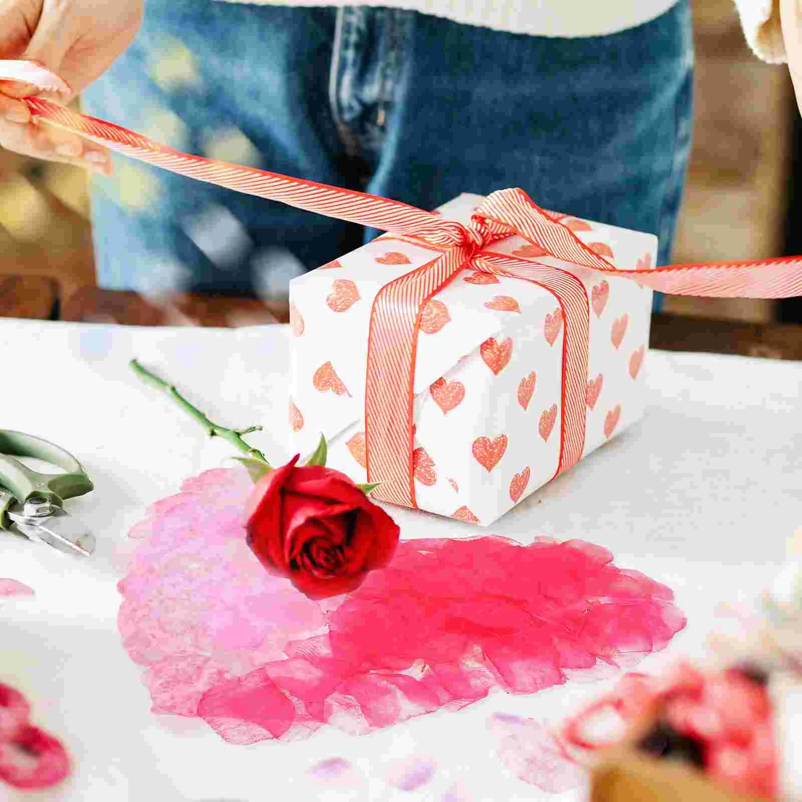 2000 Pcs Rose Artificial Petals Office Flower Garland Valentines Day Polyester Roses Wedding Party Decoration