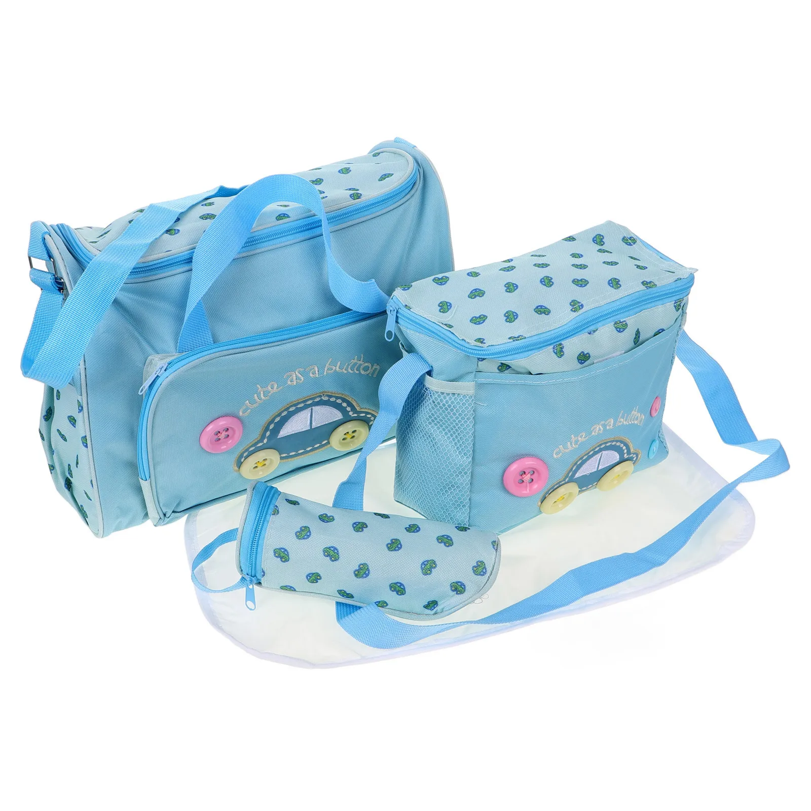 

Baby Diaper Bag Set Sky- *16*28Cm Waterproof Oxford Mummy Tote Handbag Multi-Function Travel Organizer For Mom