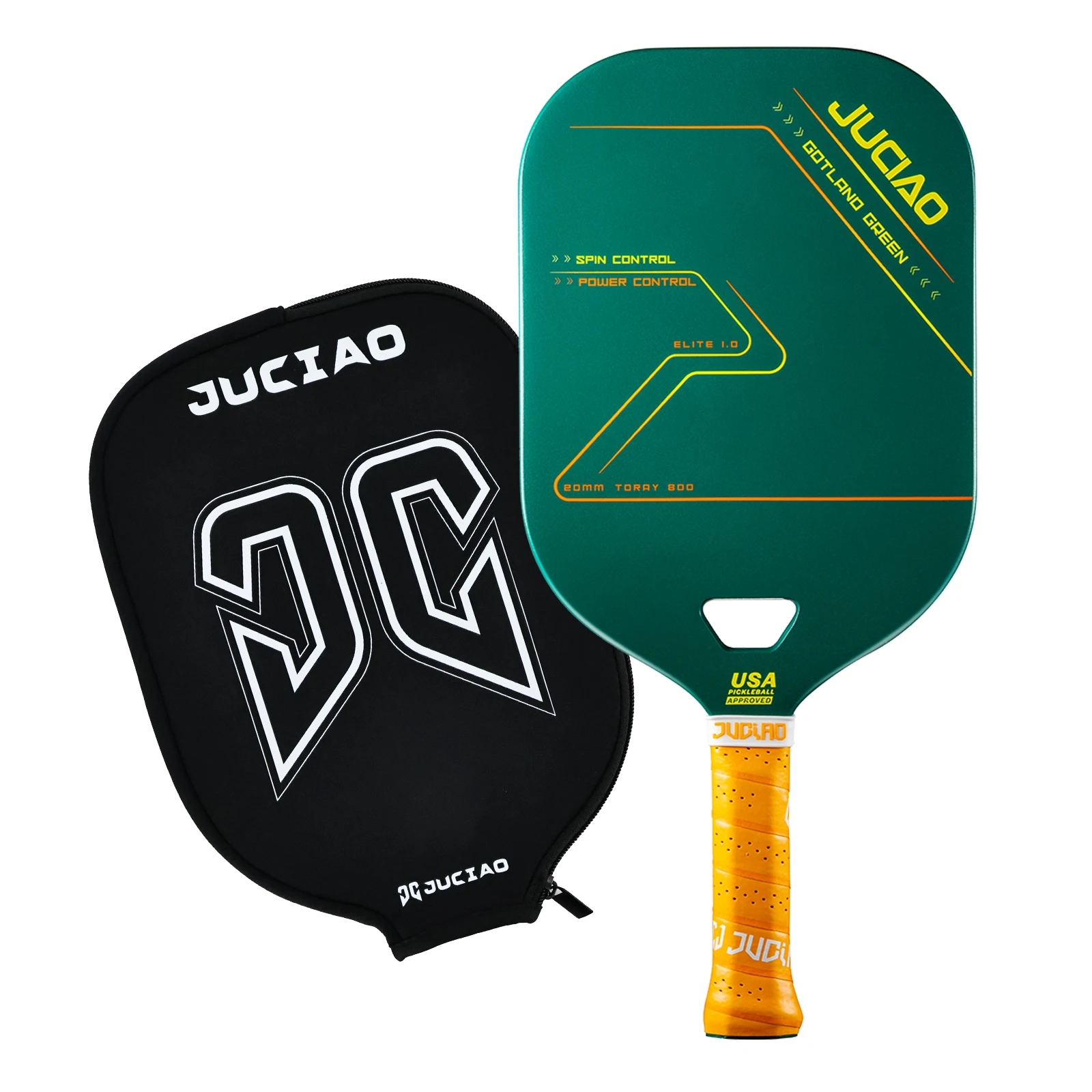 JUCIAO T800 カーボンファイバー ピックルボールパドル エアロスロート