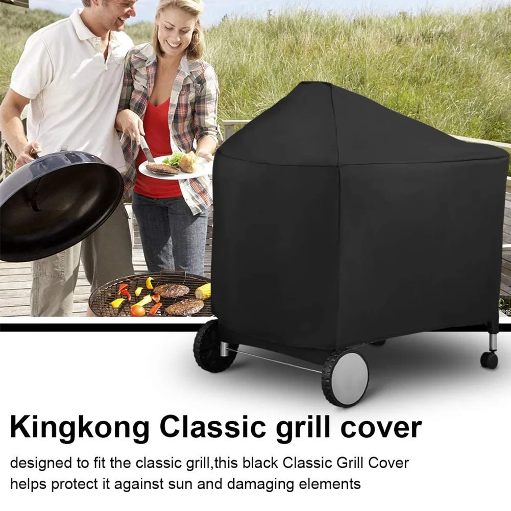 Waterproof BBQ Grill Protective Cover for Weber 7152 Charcoal Grills Outdoor Camping BBQ Accessories 124X65X101cm