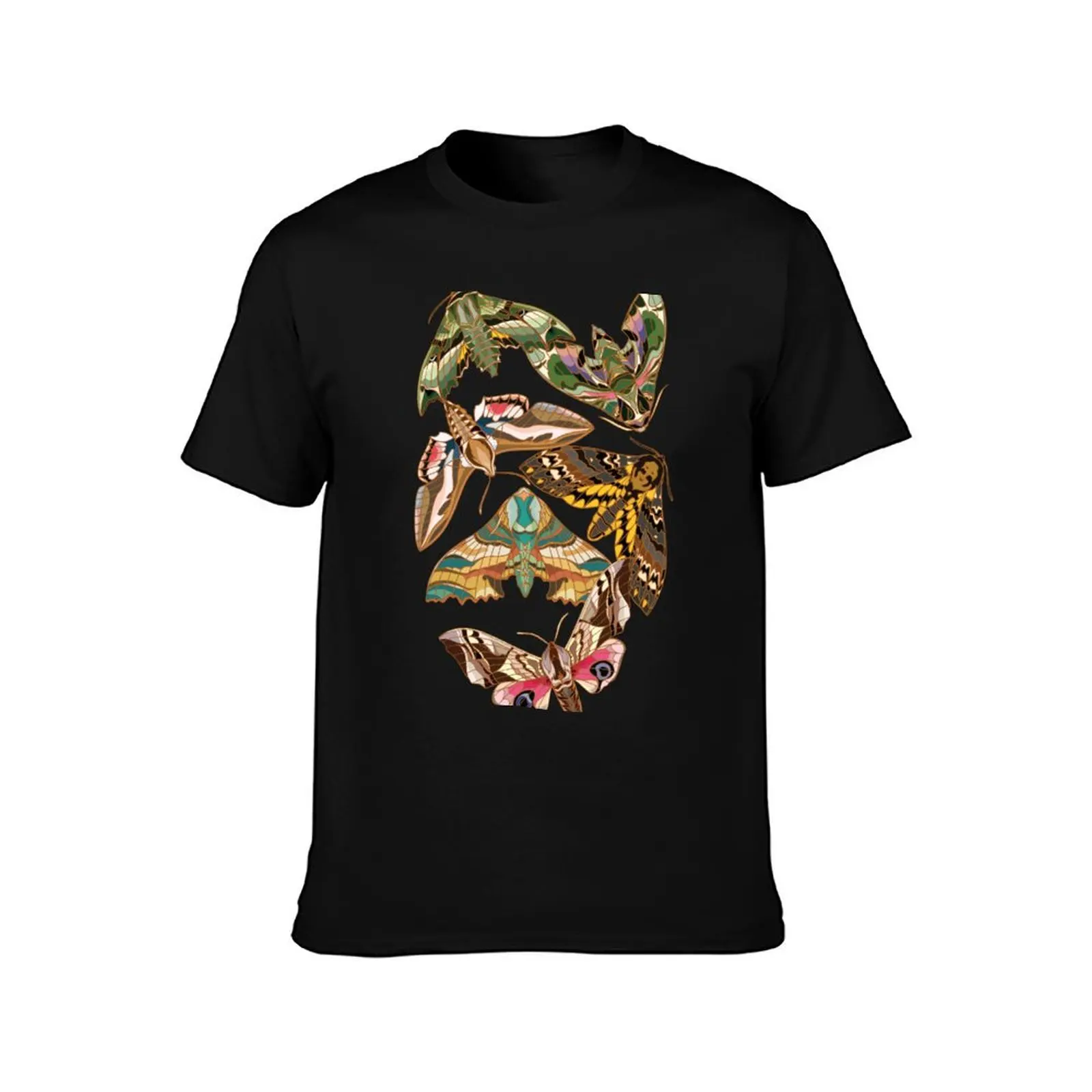 Hawk moths T-Shirt Comfortable Work Wear Tee T-Shirt