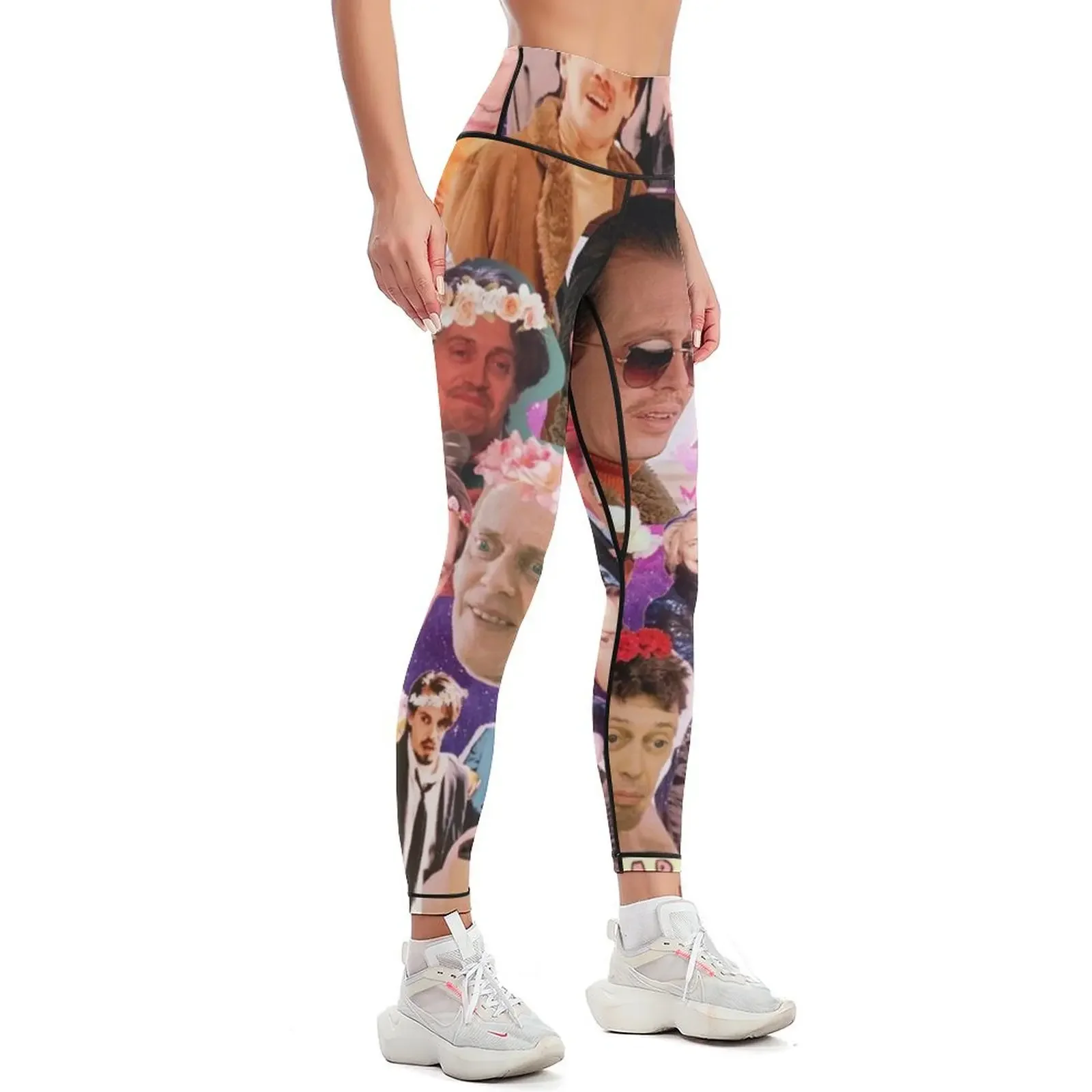 Steve Buscemi Galaxy Collage Leggings sports tennis for Female legging pants flared Womens Leggings