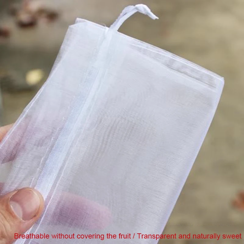 10PCS Fruit Net Bag Nylon Mesh Insect Bird Proof Strawberry Grape Fig Guava Breathable Special Bag