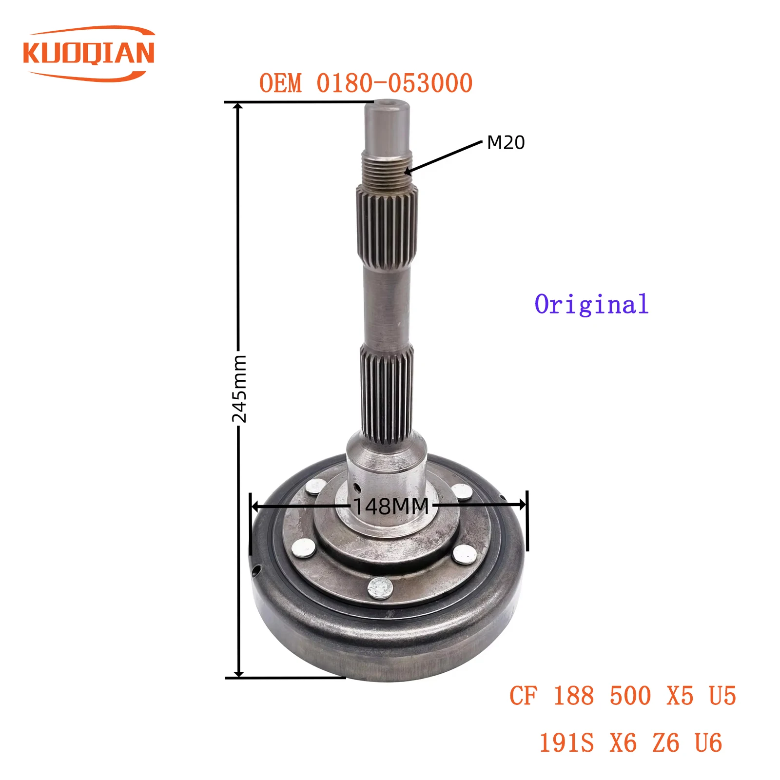 

Original MC Clutch housing cover suit for CF 500 CF188 0180-053000 ATV UTV Quad 0180-053100 1BE-17620-00,35295