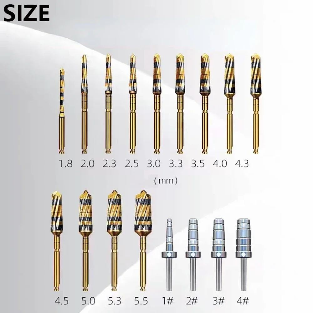 

Dental Implant Osseodensification Bur Kit for Bone Densification Site Preparation and Graft Stabilization