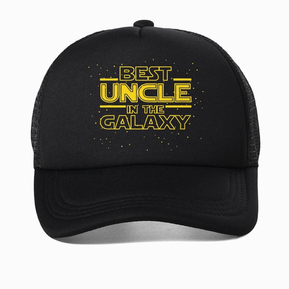 

New Best Uncle in The Galaxy Funny Uncle Print baseball cap Men Casual outdoors fishing hat adjustable Mesh breathable hats