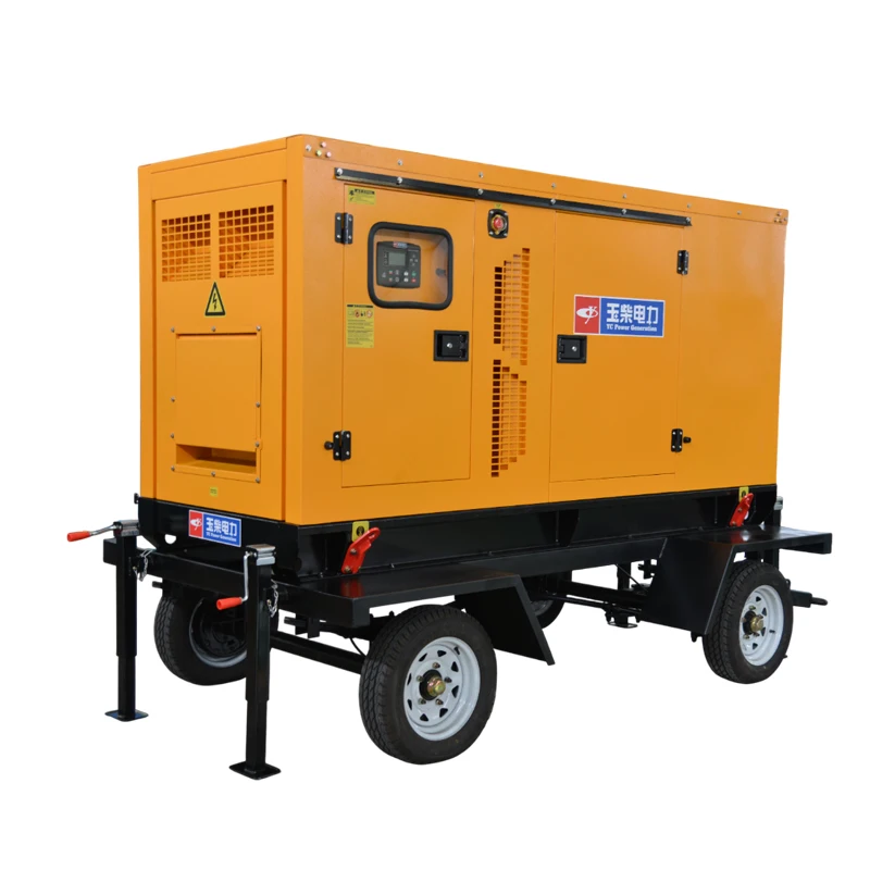 

50kW Trailer Diesel Generator Set Mobile Silent Type Industrial Backup Power Electric Generator for Outdoor Use